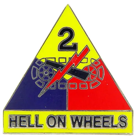 U.S. Army 2nd Armored Division Pin 1" {1}