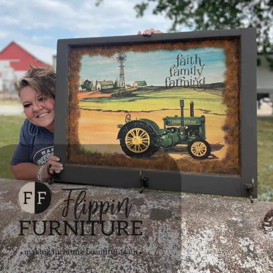 Time to Work (John Deere) - Art paper for Decoupage and Mixed Media {2}