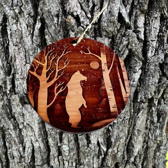 CEDAR Winter Polar Bear - CEDAR Ornament {3}