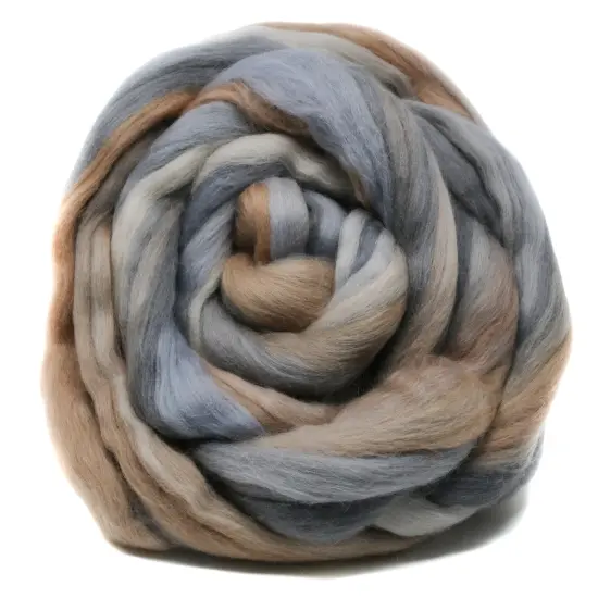100% Superfine Merino Fiber: Top Notch. Soft Combed Top Roving Color Blend for Spinning, Felting, Weaving Nomad {2}
