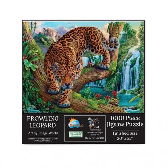 Sunsout Prowling Leopard 1000 pc Jigsaw Puzzle 42901 {4}