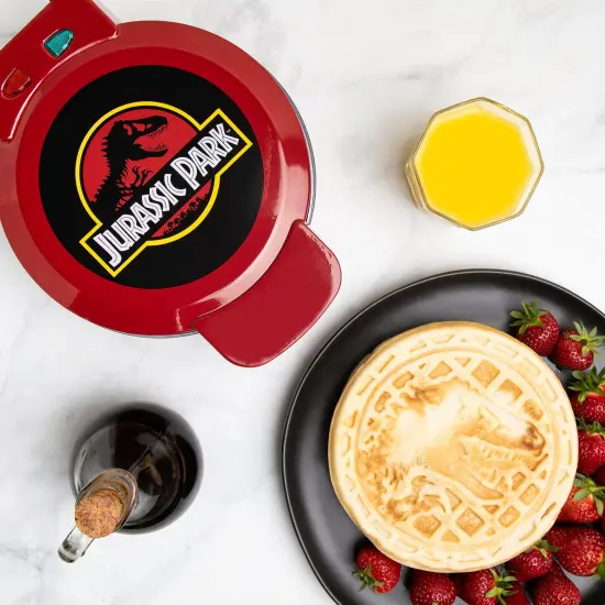 Uncanny Brands Jurassic Park Waffle Maker {1}