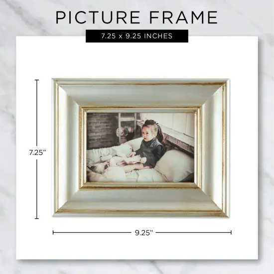 DII 4x6 Antique Silver Rub Farmhouse Picture Frame {6}