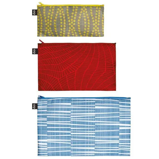 LOQI ELEMENTS Earth, Fire, Water Zip Pockets {2}