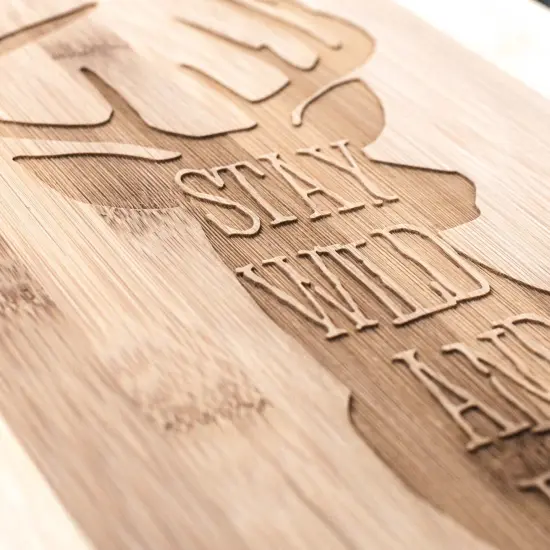 Stay Wild and Free Deer Cutting Board {2}