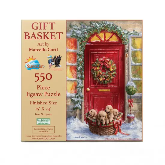 Sunsout Gift Basket 500 pc Christmas Jigsaw Puzzle 42244 {4}