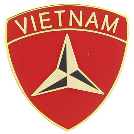 U.S.M.C. 3rd Marine Division Vietnam Pin 1" {1}