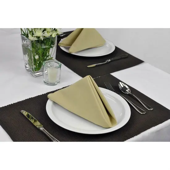 PLACEMAT DARK BROWN Set of 6 {2}