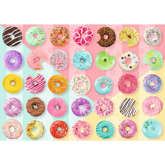 500 Piece Jigsaw Puzzles, Sweet Donuts, Colorful, Sprinkles and Frosted Treats, Adult Puzzles, Trefl 37334 {2}