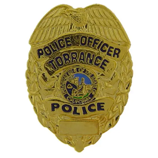 Torrance Police Officer Badge Pin 1" {1}