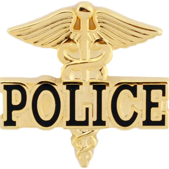 EagleEmblems P02304 Pin-Pol,Medical Caduceus (1'') {1}