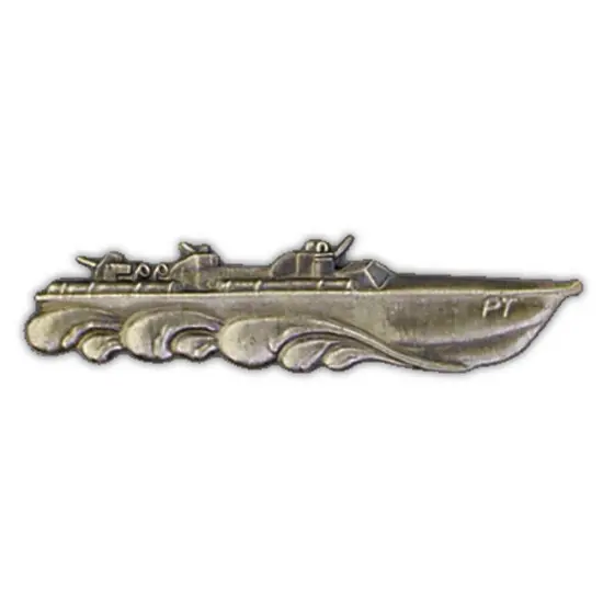 U.S. Navy P.T. Boat Pin Pewter 2 5/8" {1}