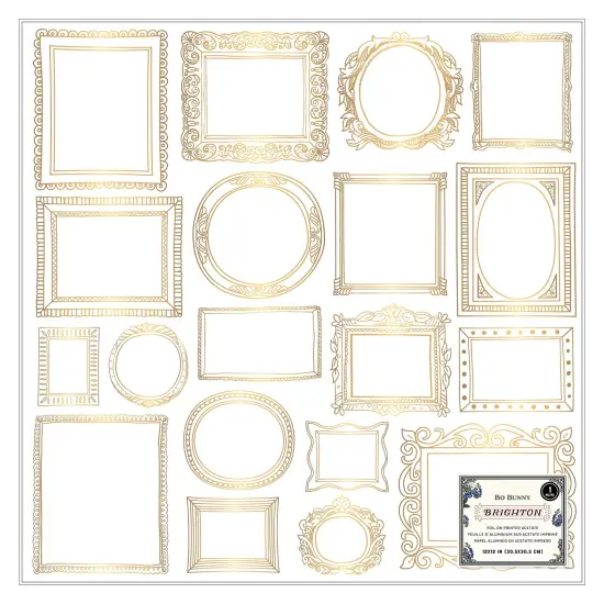Brighton Specialty Paper 12"X12"-Acetate W/Gold Foil {1}