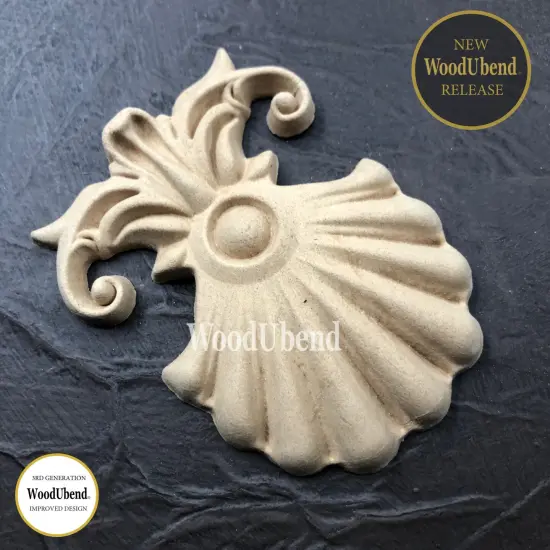 WoodUbend Set of Shell Appliques WUB6029 {2}