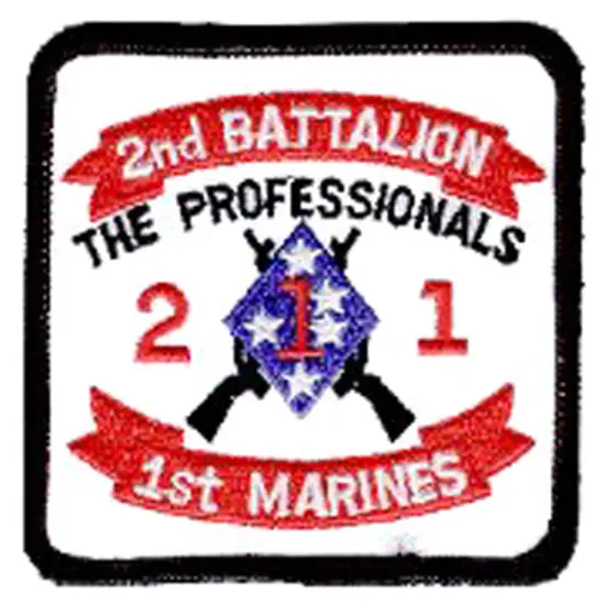 EagleEmblems PM0646 Patch-USMC,02ND BN 1ST (3'') {1}