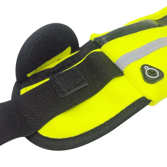 Wrapables Adjustable Neoprene Running Belt, Waterproof Fanny Pack, Workout Pouch for Running Jogging Hiking Yellow {4}