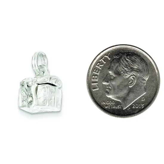 Sterling Silver Cross Charm Jewerly 13mm x 11mm {2}