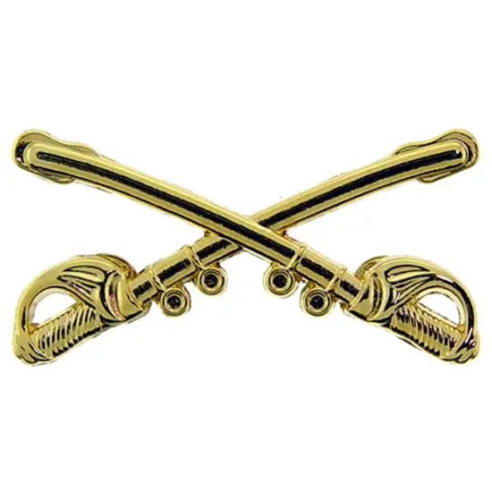 U.S. Army Cavalry Crossed Swords Pin 1 1/8" {1}
