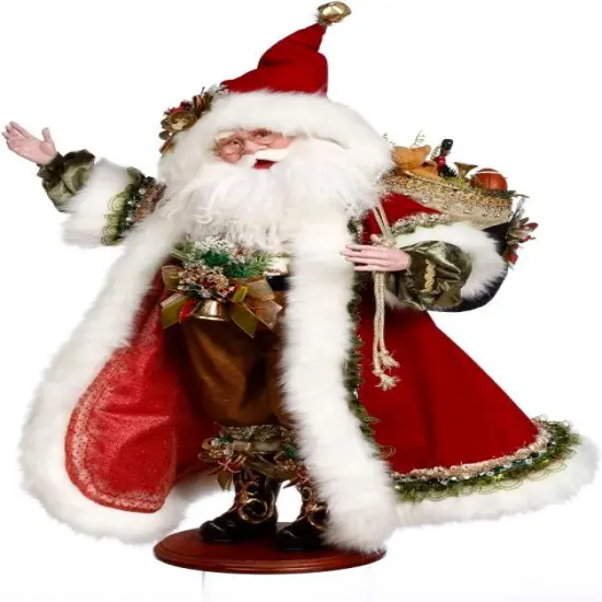 Mark Roberts Mark Roberts Christmas Bavarian Santa Figure - 27" Red {1}