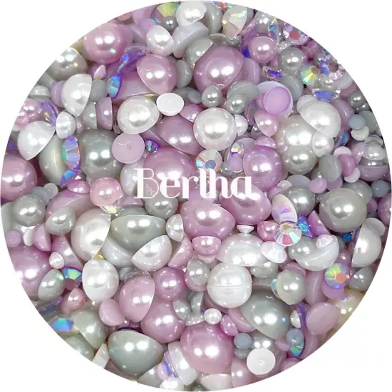 Flatback Pearl & Rhinestone Mix - Bertha by Glitter Heart Co.&trade; {1}
