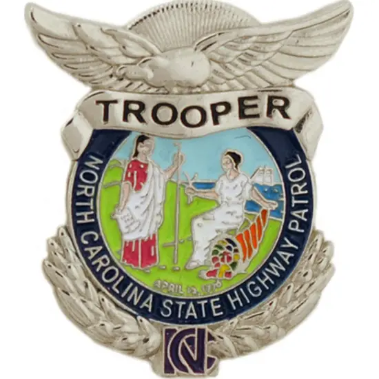 North Carolina Highway Patrol Badge Pin 1" {1}