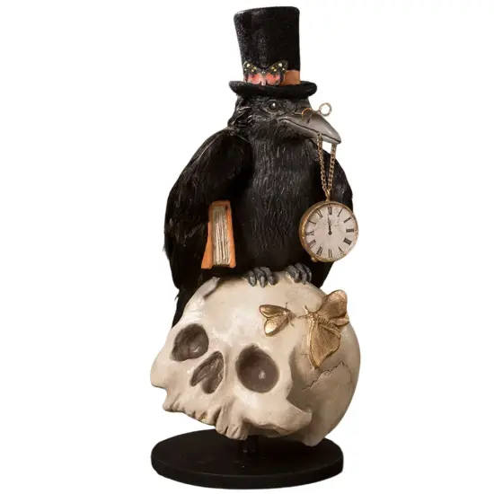 Midnight Crow On Skull 12" {1}