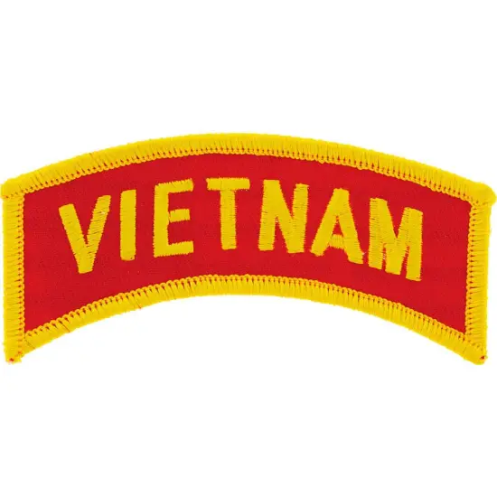Vietnam Patch Red & Yellow 1" x 3 1/2" {1}