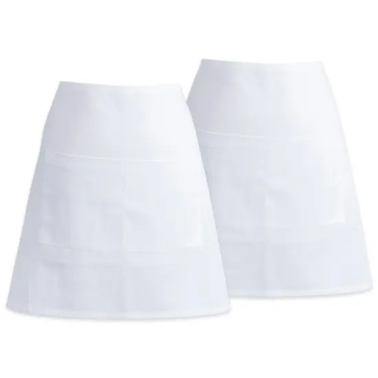 DII White Waist Apron (Set of 2) {1}