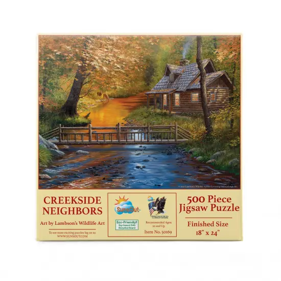 Sunsout Creekside Neighbors 500 pc Jigsaw Puzzle 50169 {4}