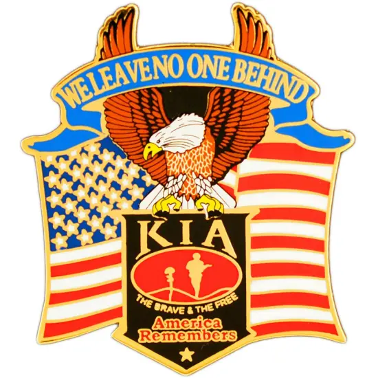 EagleEmblems Pin-Kia, Eagle-Usa "Some Gave All" (1-3/4") {1}