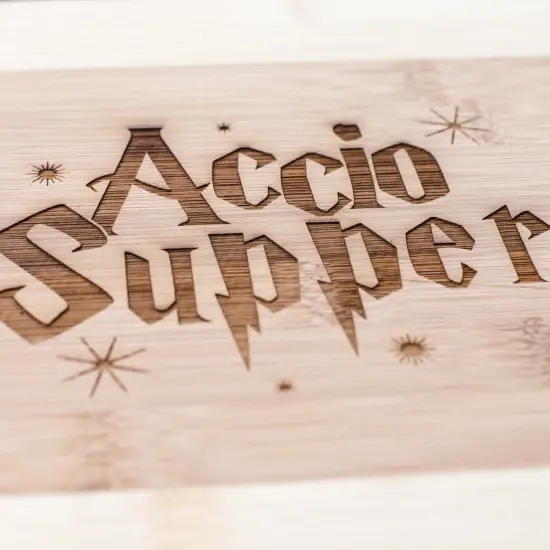 Accio Supper Cutting Board 14''x9.5''x.5'' Bamboo {2}