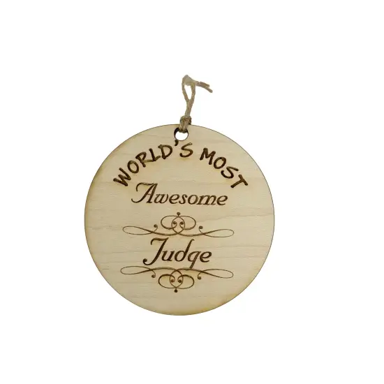 Worlds most Awesome Judge - Ornament {1}