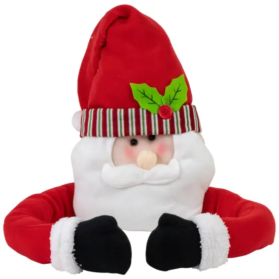 Northlight 27" Plush Santa Claus Christmas Tree Topper, Unlit Red {1}