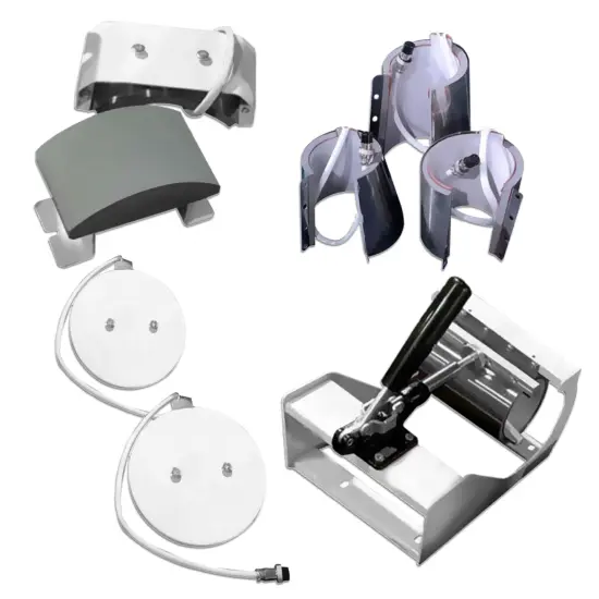 Swing Design 15" x 15" Swing Away 8-in-1 Heat Press - White {2}