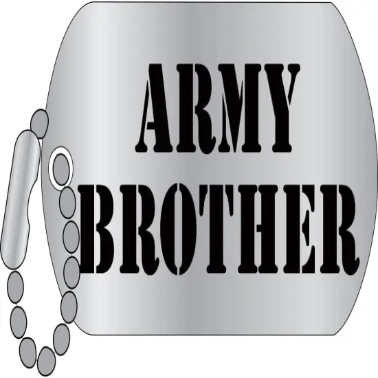 EagleEmblems P64036 PIN-Army,Brother ''Dog TAG'' (1.25'') {1}