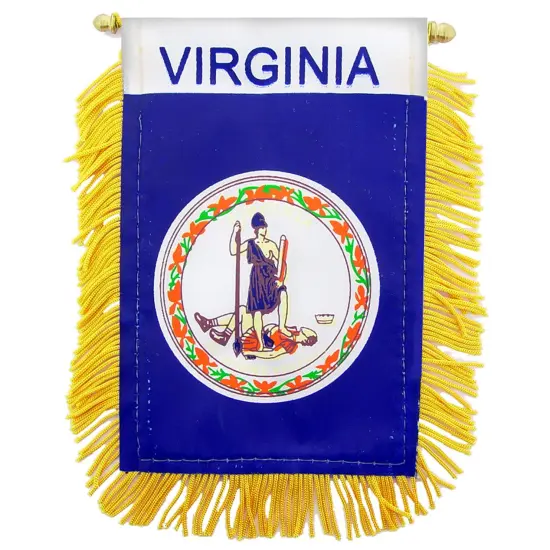 Virginia State Flag Mini Banner 3" x 5" {1}