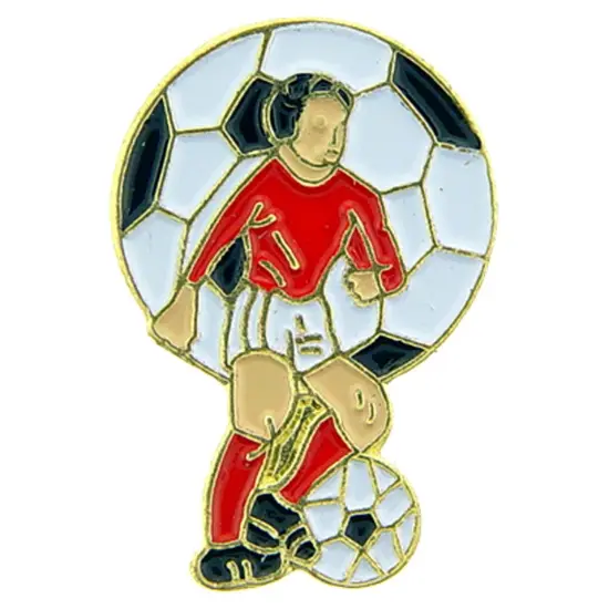 Soccer Player Pin 1" {1}
