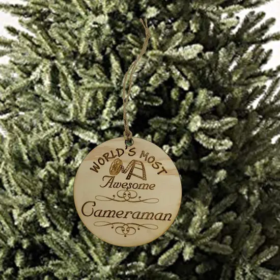 Worlds most Awesome Cameraman - Ornament {2}