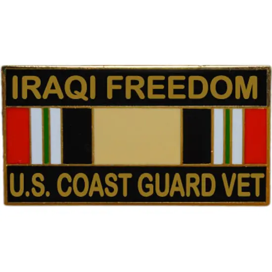 EagleEmblems P12269 Pin-Iraqi Freed,USCG,Vet. (1.125'') {1}