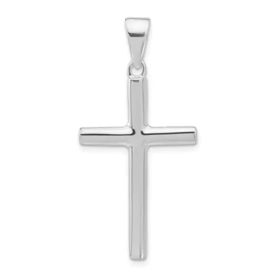 Sterling Silver Cross Charm Religious Jewelry 44mm x 23mm {3}