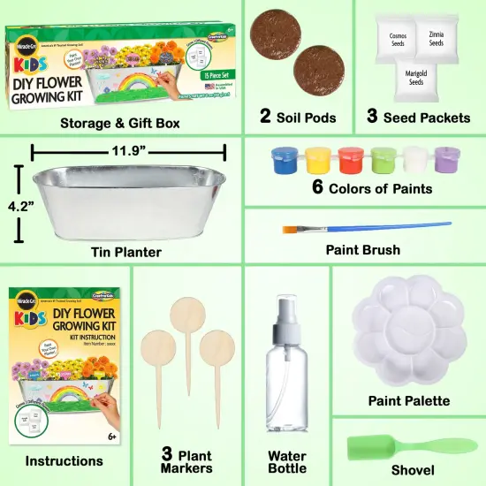 MiracleGro&reg; Paint & Plant My First Flower Growing Kit {3}