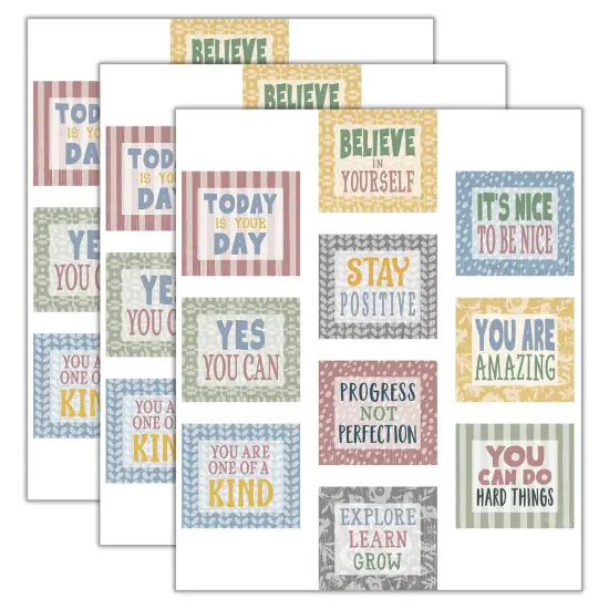 Classroom Cottage Positive Sayings Accents, 30 Per Pack, 3 Packs {1}
