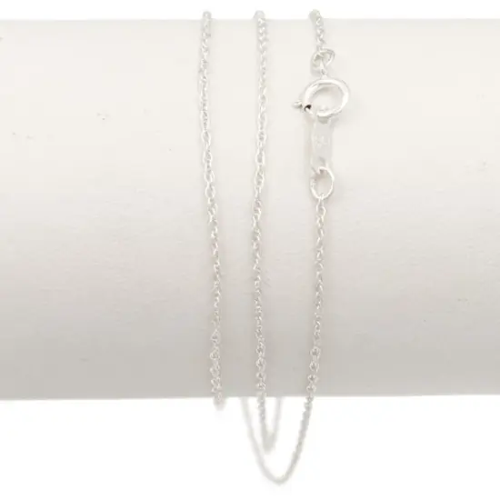 JewelrySupply Rope Chain 20" Long/1mm Thick .925 Sterling Silver {3}