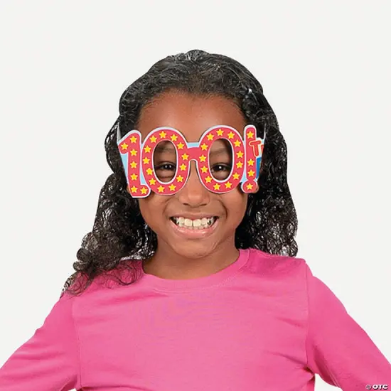 100th Day of School Cardboard Glasses- 12 Pc. {3}