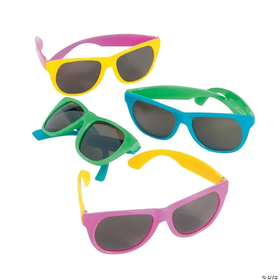 Bright Neon Nomad Sunglasses 12 Pieces {2}