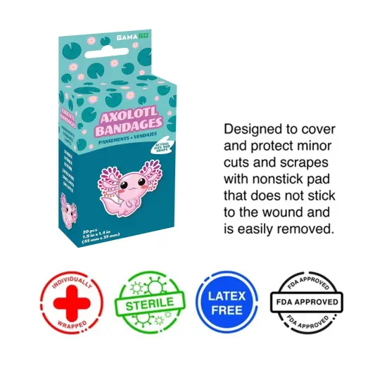 Axolotl Adhesive Bandages | 20 Count {3}