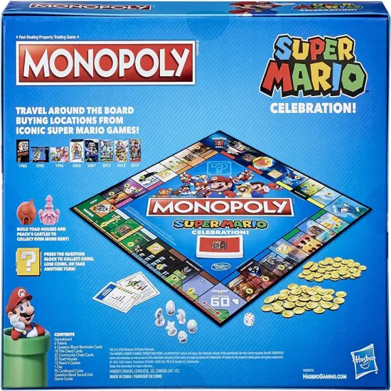 Super Mario Celebration Monopoly Board Game {5}