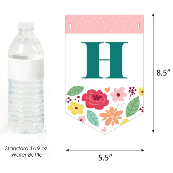 Big Dot of Happiness Colorful Floral Happy Mother's Day - We Love Mom Party Bunting Banner - Party Decorations - Happy Mother's Day {4}