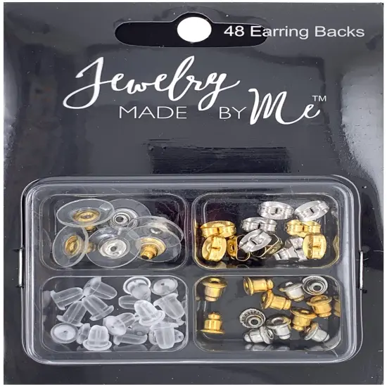 Jewelry Made By Me Earring Backs 48/Pkg-Multi {1}