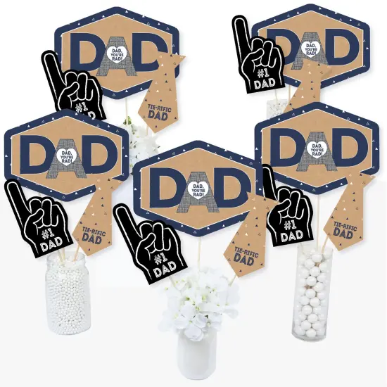 Big Dot of Happiness My Dad is Rad - Father's Day Centerpiece Sticks - Table Toppers - Set of 15 {3}